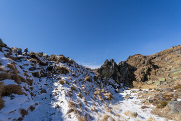初冬の日光白根山