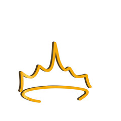 3D Crown Icon PNG