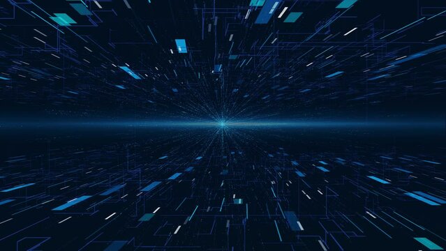 Data funnel ai network big data flow tunnel, Database funnel information, innovative analytics encoded data, cyberspace Technology background. Big data. Information artificial neural network