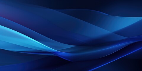 Abstract Blue Wave Background