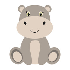Cute Wildlife Animal Characters. Vector Illustration in Cartoon Style.
