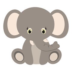 Cute Wildlife Animal Characters. Vector Illustration in Cartoon Style.