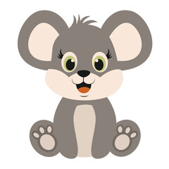 Cute Wildlife Animal Characters. Vector Illustration in Cartoon Style.