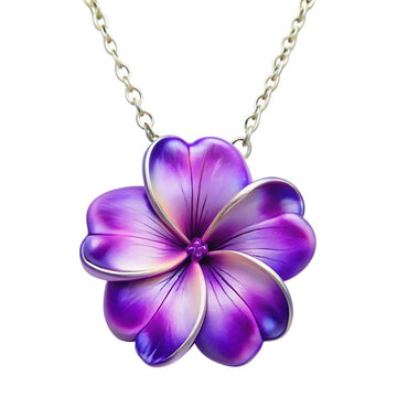 recommend clip art: purple hawaiian flower necklace on transparent background