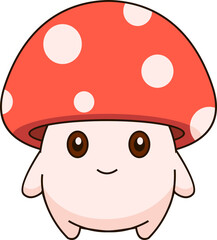 Cute Mushroom Illustration