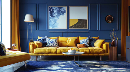 Dive into an eclectic living room, a fusion of styles and periods. 