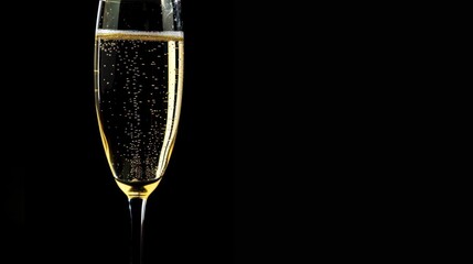 Champagne Flute with Sparkling Wine