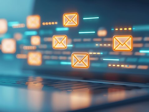 Closeup of investor emails discussing potential SME investments, email communication, investment opportunities