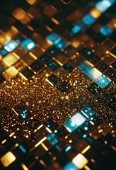 Fototapeta premium Metal ingots. An abstract view. Geometry. Precious metals. Banner, poster, background. With copy space