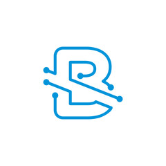 Circuit Letter B Logo 002
