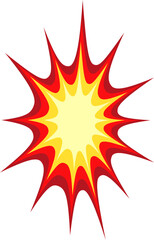 Explosion Shape Illustration