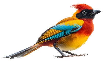 Colorful Asian Birds. Harpactes Ardens isolated on a transparent background