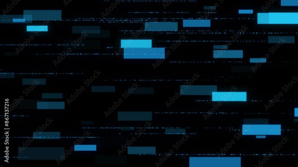 Poster digital cyberspace particles flowing data technology background rays of neon light lines moving spee