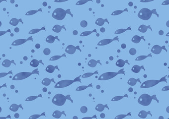 seamless background with fishes