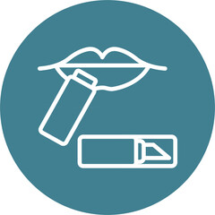 Lip Care Line White Circles Multicolors