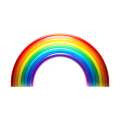 rainbow on transparent background