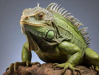 Obraz premium A Portrait of an iguana on an isolated background