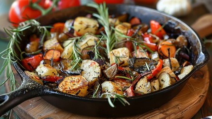 The perfect dish for a cozy dinner with tender and flavorful foraged vegetables stealing the show.