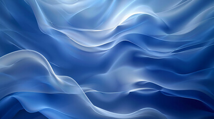 Fototapeta premium A vivid blue abstract pattern weaves its way across a fabric canvas, captivating the viewer with its mesmerizing beauty ,Soothing Abstract Minimalist Textures for Wallpaper 