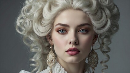 Fototapeta premium portrait of a woman with hair