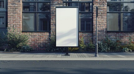 Street digital advertisement mockup