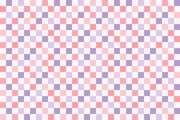 Fototapeta premium ピンクと紫の市松模様シームレスパターン背景