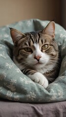 Cozy Cat T-Shirt Design