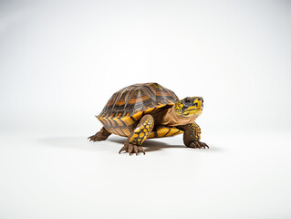 Fototapeta premium A Portrait of a turtle on an isolated background