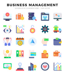 Business Management Icon Bundle 25 Icons for Websites and Apps
