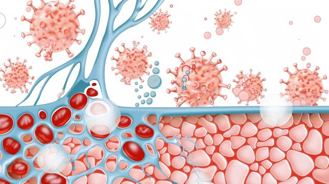 Complex diagram of oxidative phosphorylation, highlighting electron transport chain, proton gradient, ATP synthesis, cellular biology, intricate and informative