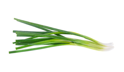 Fototapeta premium Green onion isolated on the white background