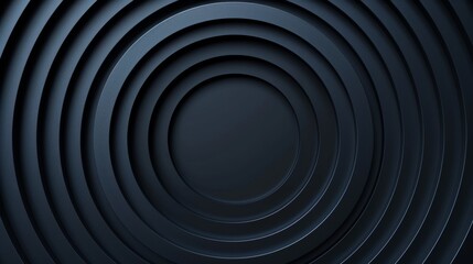 Fototapeta premium Futuristic intersecting circles and ellipses, metallic colors, dark background, tech-inspired design, sleek and modern, detailed textures