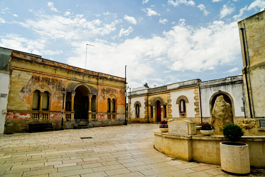 Antichi edifici nel borgo di Giurdignano, Lecce,Puglia,Italia
