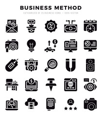 Business Method icon pack for your website. mobile. presentation. and logo design.