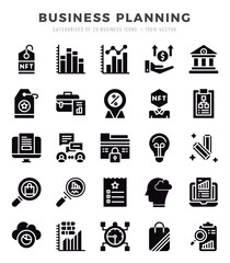 Business Planning icon pack for your website. mobile. presentation. and logo design.