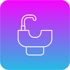 Hair wash sink Icon