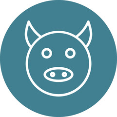 Pork Line White Circles Multicolor