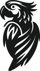 macaw bird silhouettes vector illustration