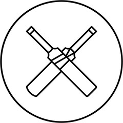 Cricket bat Icon