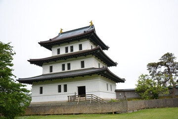 Fototapeta premium 北海道 松前城 天守