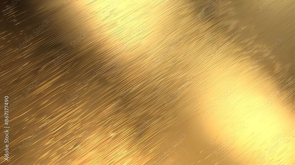 Poster dazzling golden metallic abstract texture with sparkling glitter and blurred motion effect for
