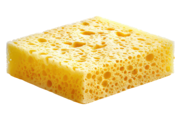 sponge for washing dishes isolated on transparent background