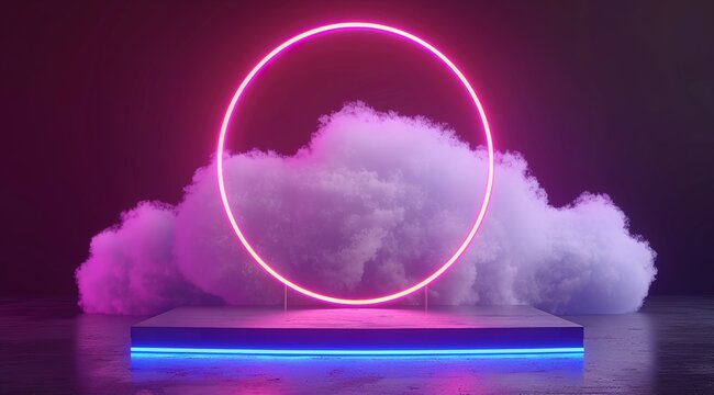 3d render of a pink symbol made of splashes