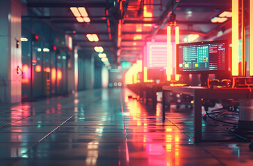 Blurry background of railway 