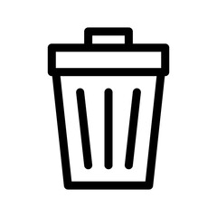 vector icon trash bin button.	
