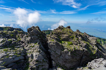 夏空の鳥海山