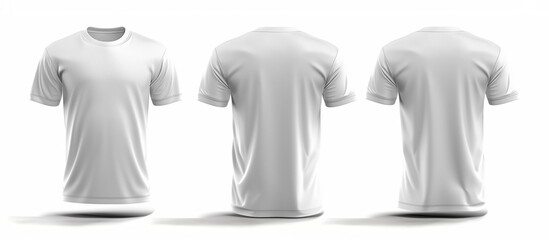 Versatile T-Shirt Mockup: Front, Back, and Side Views for Custom Designs