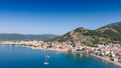 The historic port of Nafpaktos, Greece