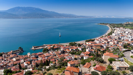 The historic port of Nafpaktos, Greece
