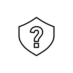 Shield Interrogation Icon Set Security and Defense Illustrations for Safety Projects